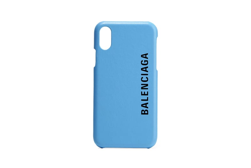 Balenciaga's Light Blue Leather iPhone X Case | Hypebae