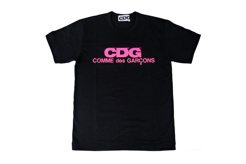 CDG COMME des GARÇONS ロゴTシャツ ブラック ピンクロゴM COMME des GARÇONS Releases New Logo Items | Hypebae