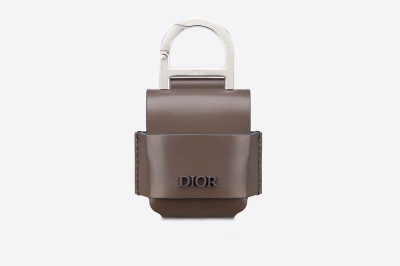 Dior AirPod Case Release Black Grey Leather | Hypebae