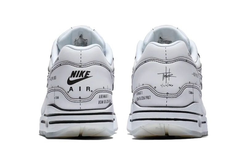 Nike Air Max 1 Sketch to Shelf White Sneaker | Hypebae