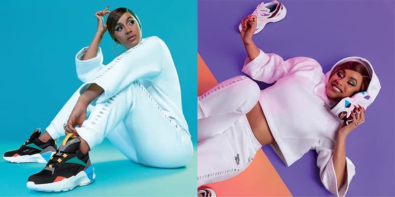 Cardi B Reebok Aztrek Double Sneaker Campaign | Hypebae