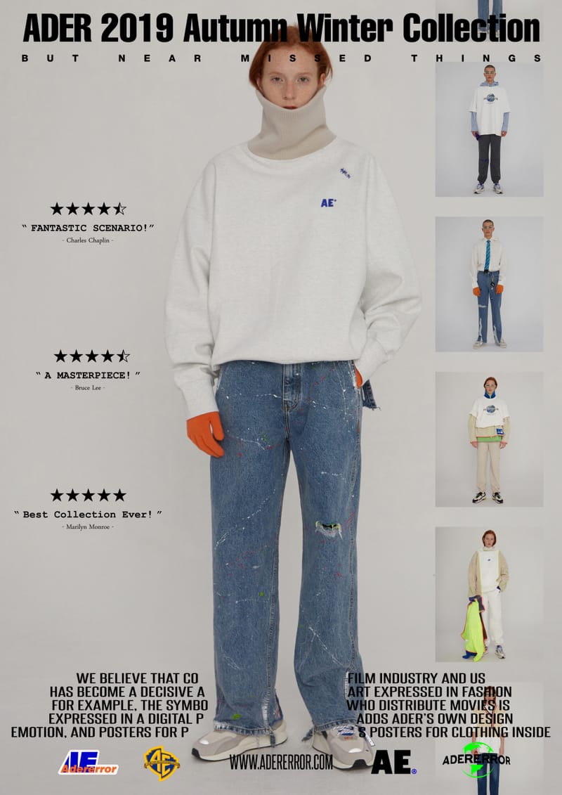 adererror タートルネック スウェット 19fw ADER error Reveals Film-Inspired FW19 Lookbook | Hypebae