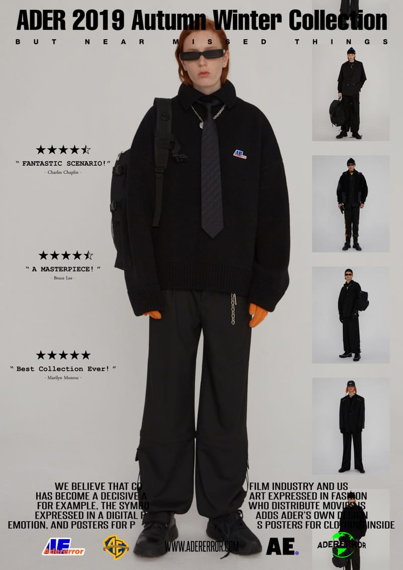ADER error Reveals Film-Inspired FW19 Lookbook | Hypebae