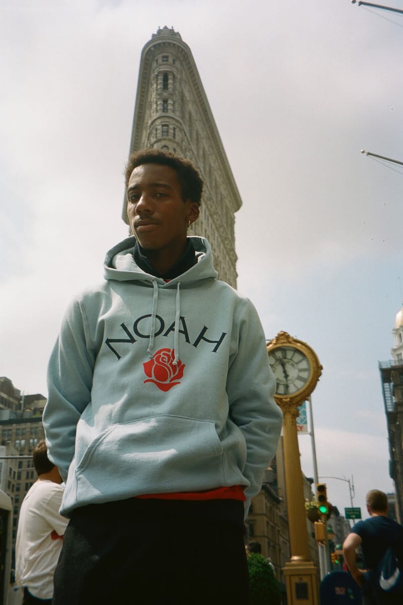 専用　NOAH Rose Core Logo Hoodie ローズ コアロゴ NOAH Core Logo Hoodie 'Navy' NOAH-SS18-016