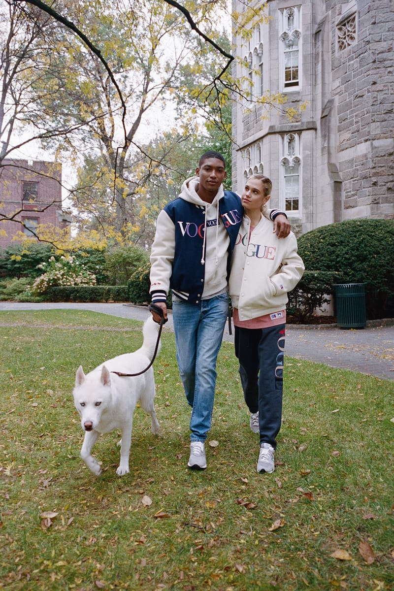 KITH キス ×RUSSELL ATHLETIC ×VOGUE SOHO ラッセルアスレチック ヴォーグ ソーホー カレッジワッペン クルーネックスウェット グリーン KITH and Russell Athletic Team up With Vogue | Hypebae