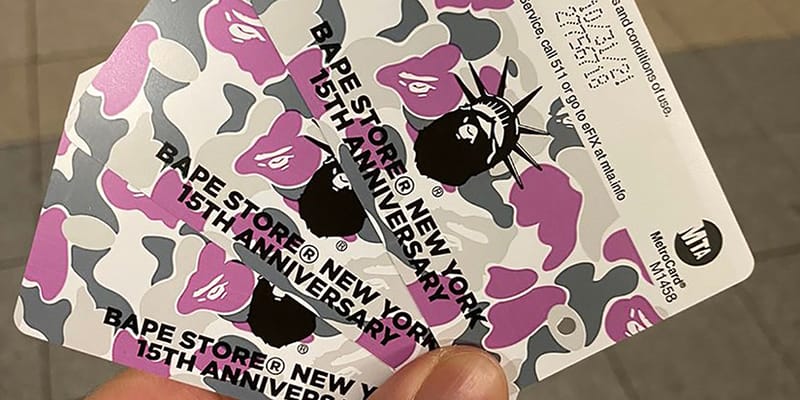 BAPE NYC's 15th Anniversary MTA MetroCards | Hypebae