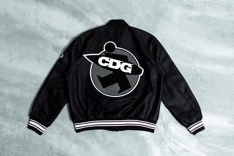 Closer Look CDG x Stussy Collab Varsity Jacket | Hypebae Closer Look CDG x Stussy Collab Varsity Jacket | Hypebae