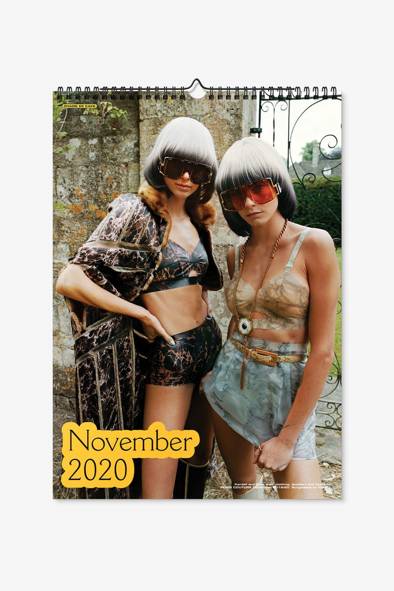 アート・デザイン・音楽 Chaos SixtyNine Issue1 Cara Delevingne Chaos SixtyNine 2020 Calendar with Kendall & Cara | Hypebae