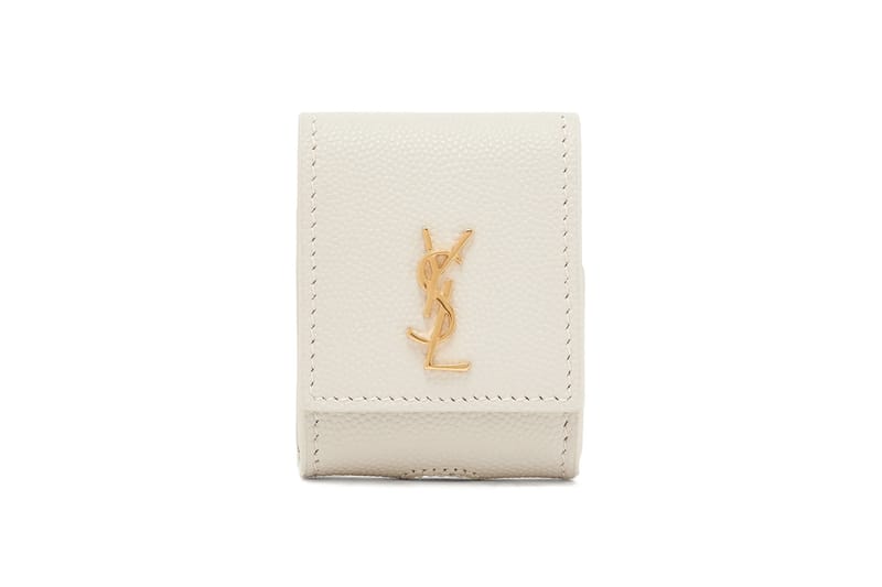 SAINT LAURENT サンローラン AirPodsケースホワイト Saint Laurent YSL AirPod Logo Earphone Case | Hypebae