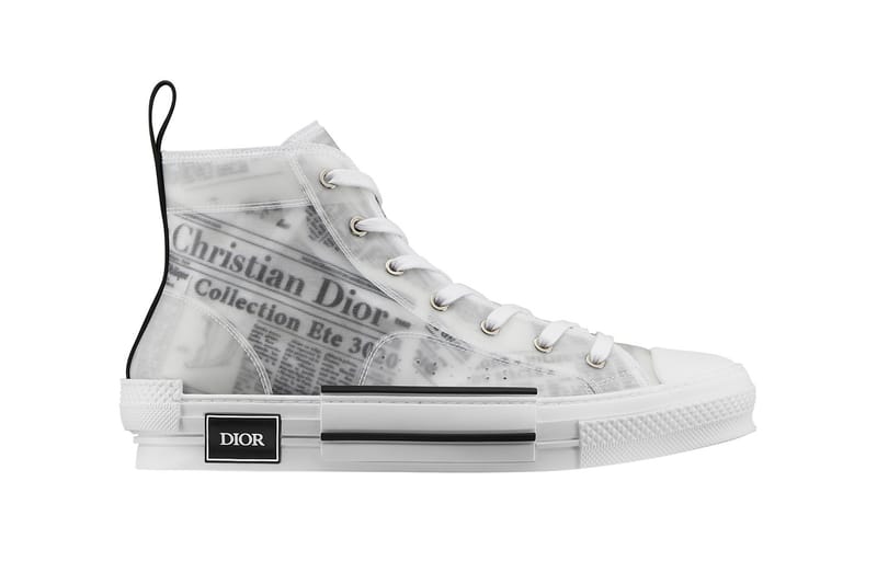 Homme dior sneaker b23 haute toile best sale blanche à motif dior and daniel arsham