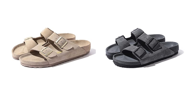 BIRKENSTOCK BEAMS別注 Suede Arizona BEAMS x Birkenstock Taupe & Grey Arizona Sandal | Hypebae