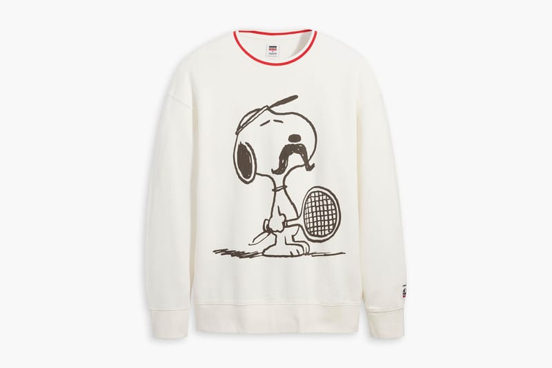 Levi's snoopy sweatshirt hot sale