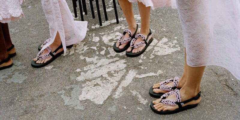 Shop Cecilie Bahnsen x Suicoke Floral Sandals | Hypebae