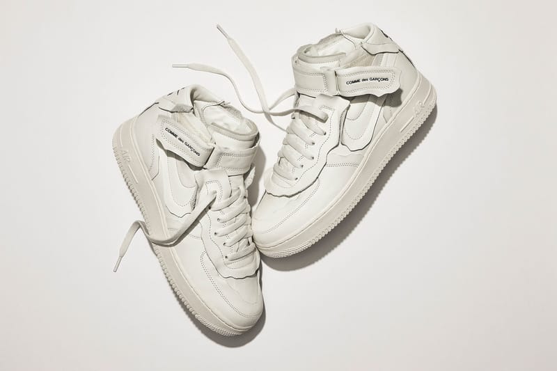 COMME des GARCONS HOMME PLUS×AF1 COMME des GARÇONS x Nike Air Force 1 Mid Release | Hypebae