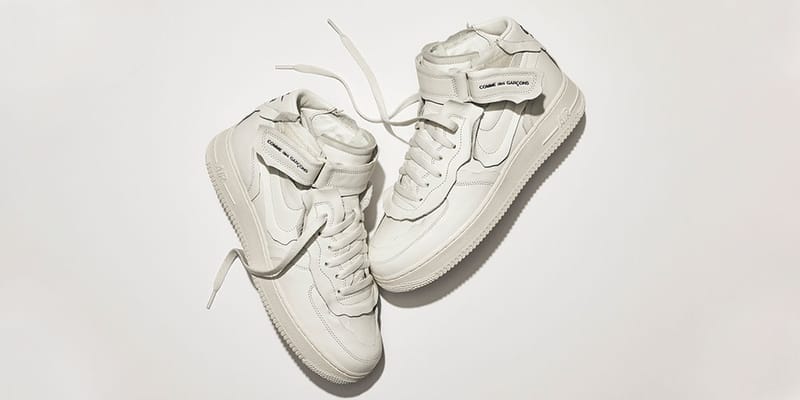 【美品】NIKE COMME des GARCONS エアフォース 1 ミッド COMME des GARÇONS x Nike Air Force 1 Mid Release | Hypebae