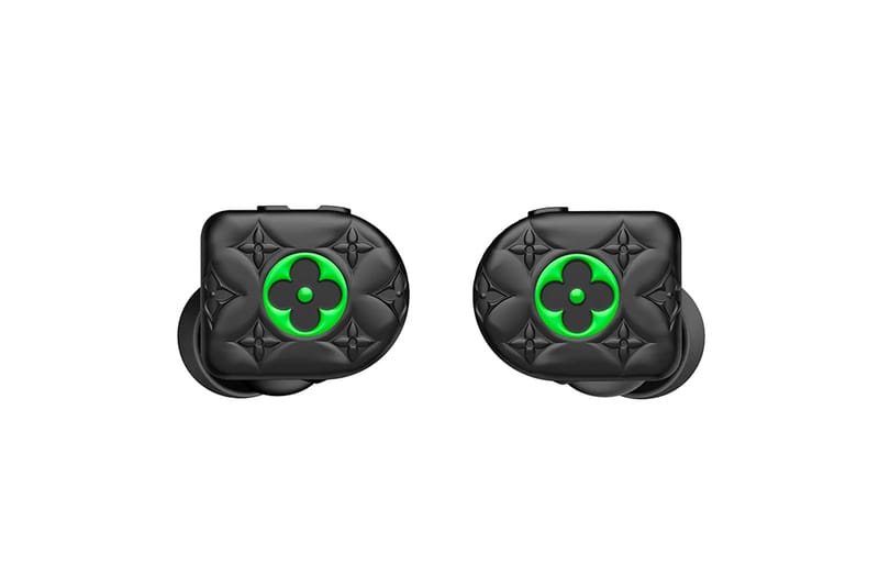 Louis Vuitton Black Neon Green Horizon Earphones | Hypebae