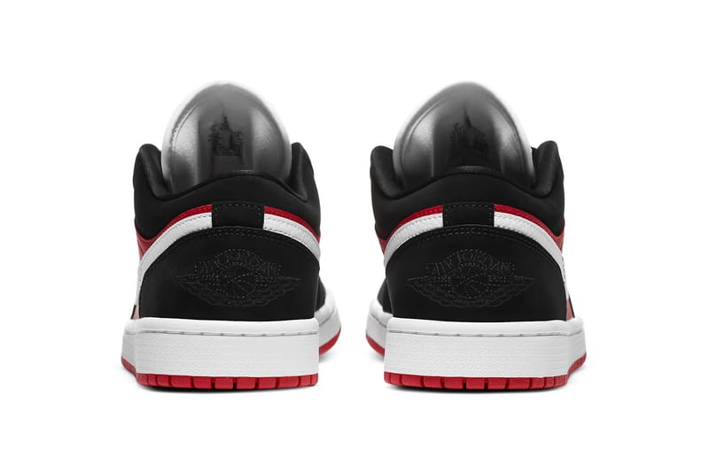 Nike Air Jordan 1 Low Black/Red/White Release | Hypebae