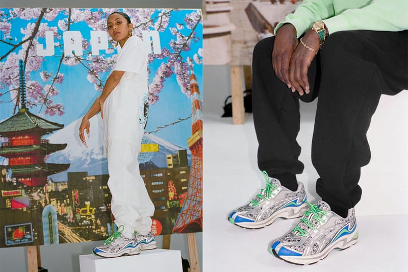 Awake NY x ASICS GEL-Preleus Silver/Green/Blue | Hypebae