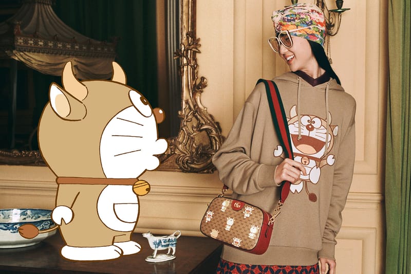 【新品】希少 DORAEMON x GUCCI ラウンドショルダーバッグ doraemon-gucci-lunar-new-year-