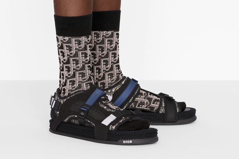 Dior Atlas アトラス オブリークベルトサンダル ブラック/ネイビー42 Dior Atlas Sandal 