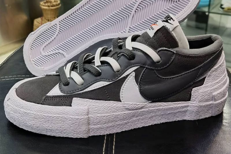 sacai x Nike Blazer Low Gray/White Release Info | Hypebae