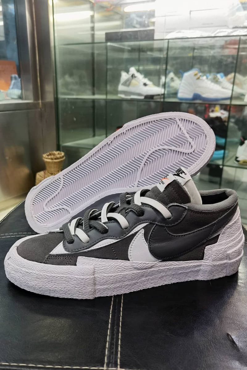 sacai x Nike Blazer Low Gray/White Release Info | Hypebae