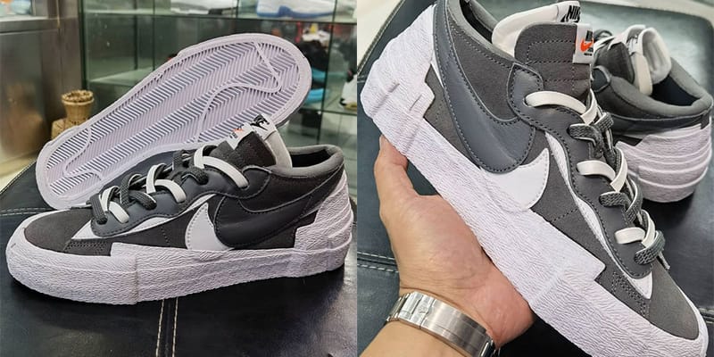 sacai x Nike Blazer Low Gray/White Release Info | Hypebae