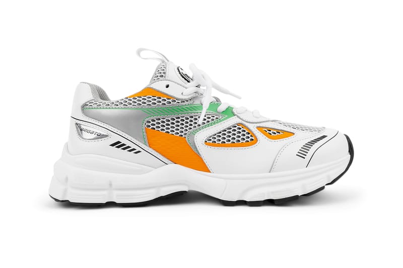 AXEL ARIGATO MARATHON RUNNER スニーカー白/橙 41 Axel Arigato Men's Marathon Runner White / Orange Low Top Sneakers