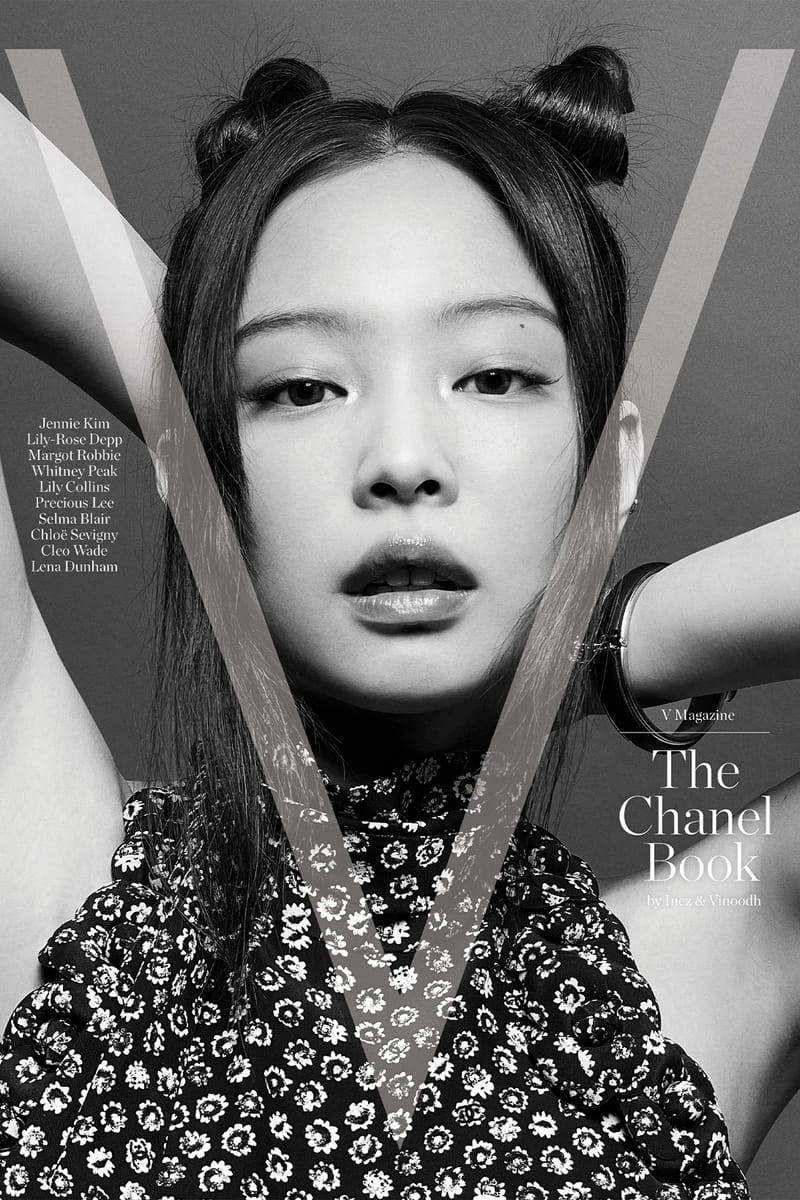 V magazine Chanelbook BLACKPINK Jennie表紙 BLACKPINK Jennie on 'V Magazine' Chanel Cover | Hypebae