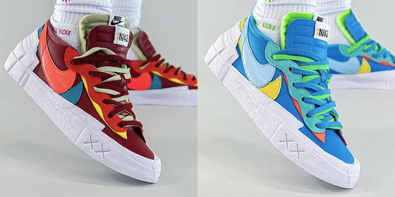 KAWS x sacai x Nike Blazer Lows On-Foot look | Hypebae