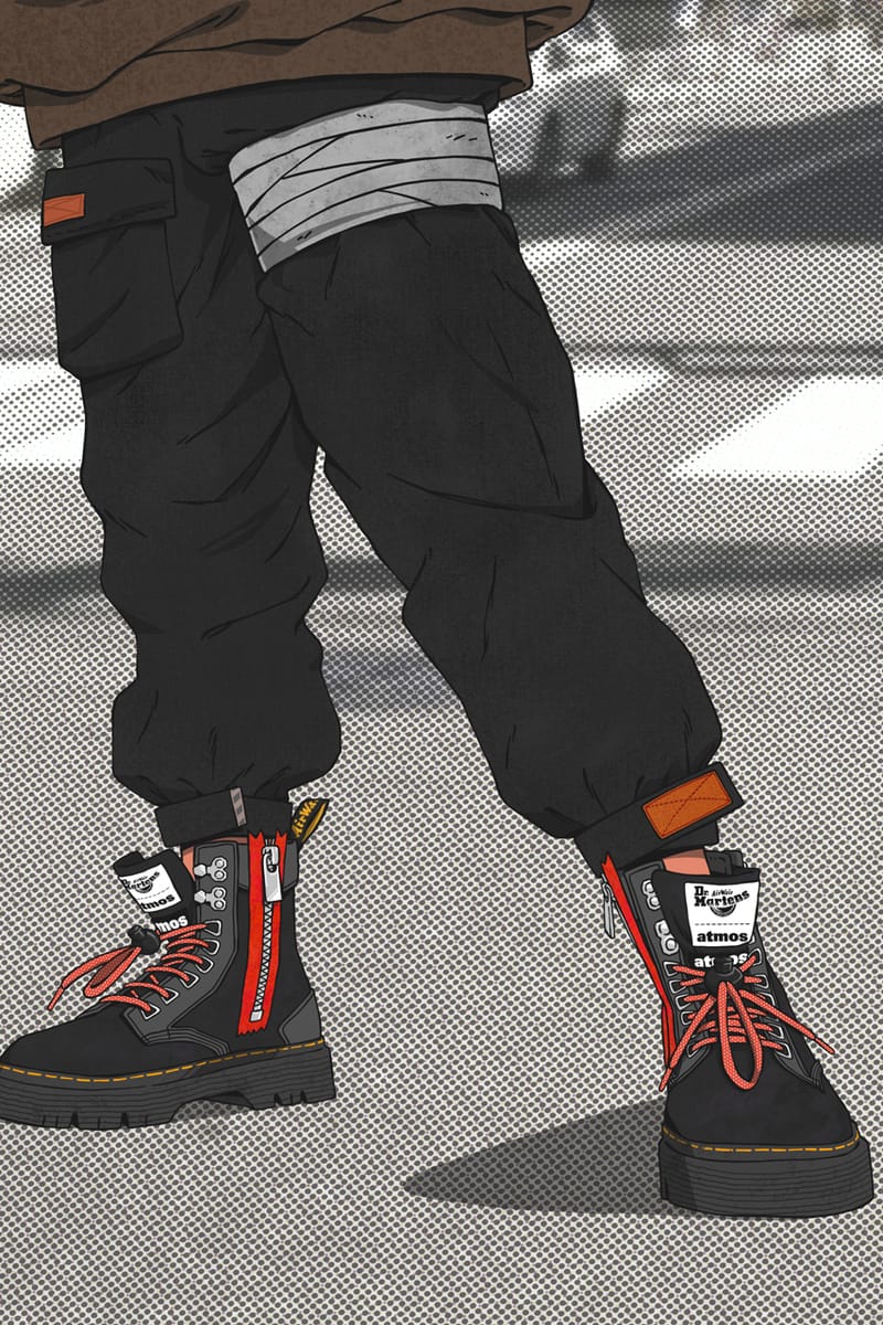 atmos x Dr. Martens Anime-Inspired Tarik Zip Boot | Hypebae