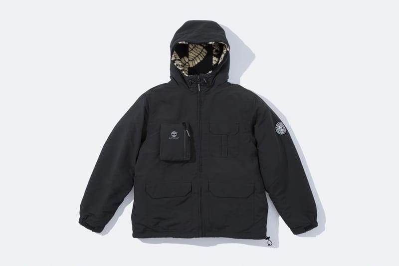 Supreme x Timberland ブラックダウンジャケット NEW SUPREME x Timberland Ripstop REVERSIBLE Jacket in Black | Try