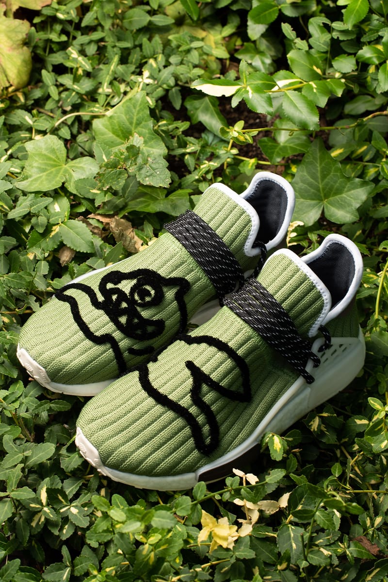 Pharrell x adidas Originals Hu NMD BBC Khaki Green | Hypebae