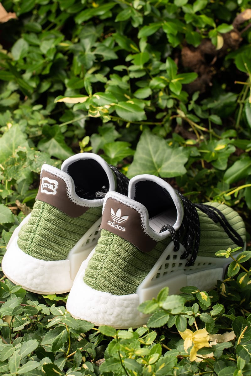 Pharrell x adidas Originals Hu NMD BBC Khaki Green | Hypebae