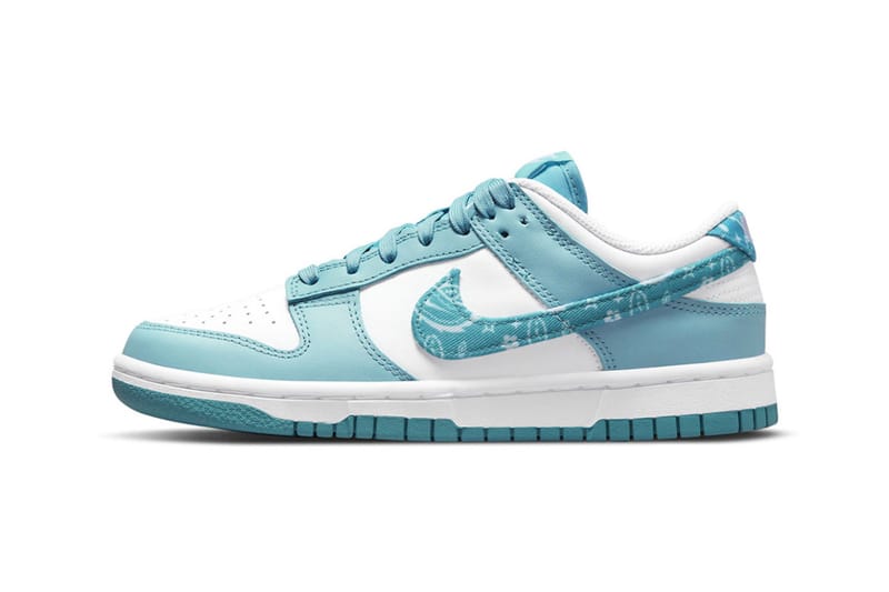 Nike Dunk Low Blue & Black Paisley Official Look | Hypebae