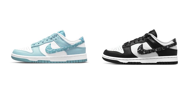 Nike Dunk Low Blue & Black Paisley Official Look | Hypebae
