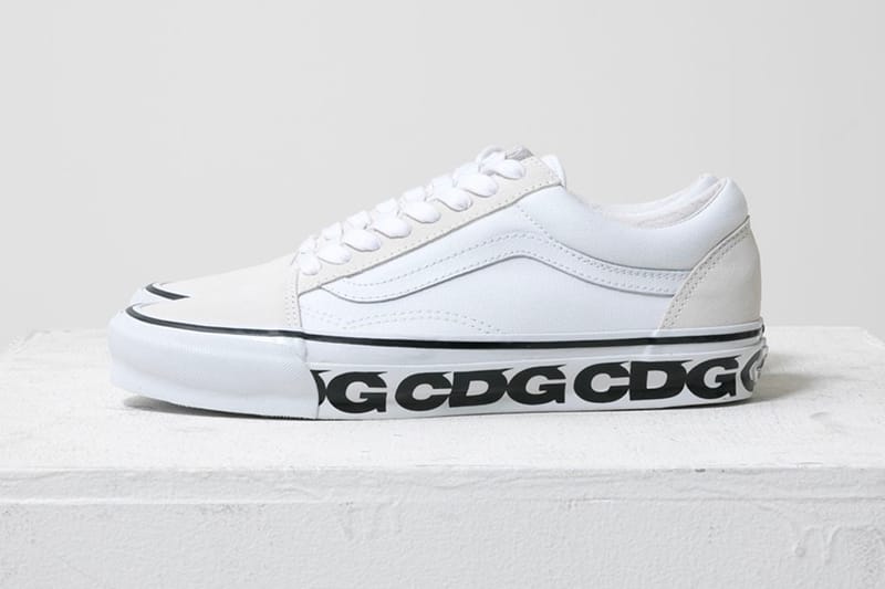 COMME des GARCONS CDG × OTW by Vans COMME des GARÇONS CDG x Vans White Old Skool Drop | Hypebae