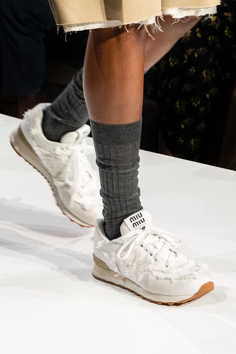 Where to Buy Miu Miu x New Balance 574 Sneakers | Hypebae