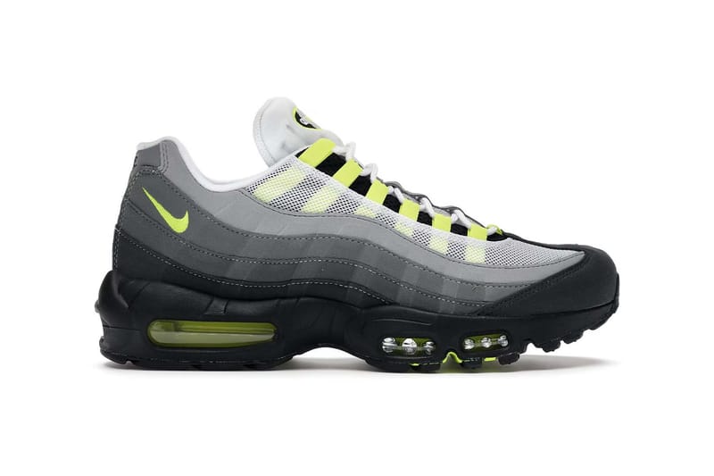 Nike air max 95 grey and clearance neon green