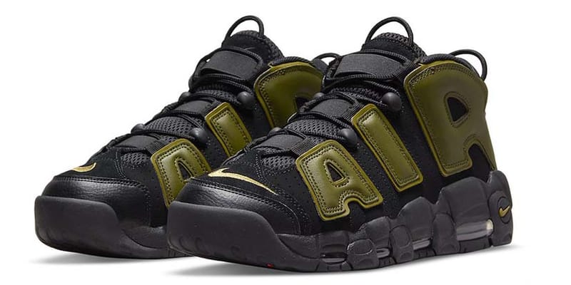 Nike Air More Uptempo ブラック/オリーブ Nike Air More Uptempo Gets Olive Green Colorway | Hypebae