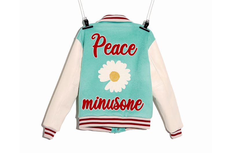 h*読様 g-dragon着用ミントグリーン スタジャン Peace minus G-Dragon PEACEMINUSONE SS22 Collection Release | Hypebae
