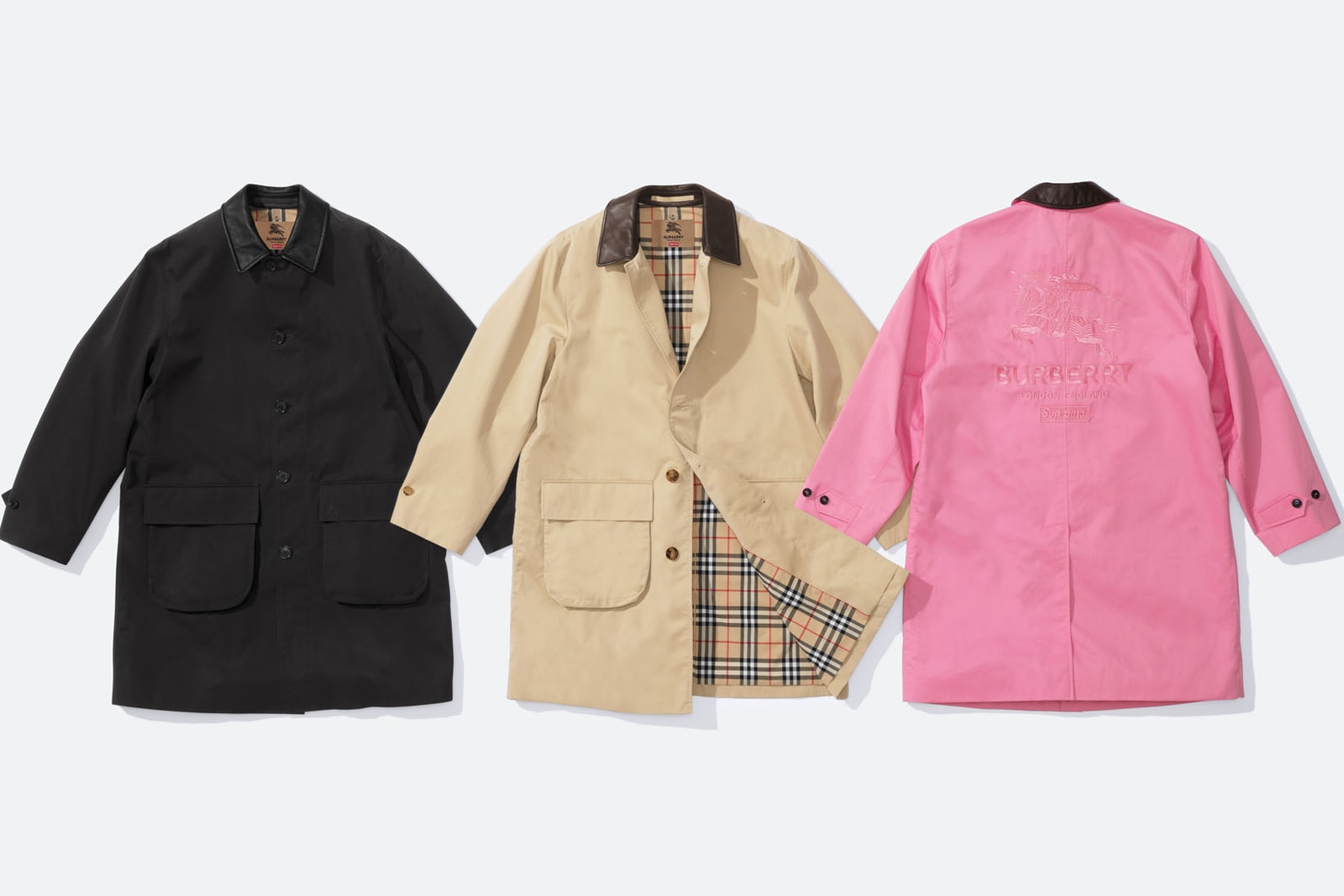 Burberry x Supreme Collaboration Official Images Hypebae