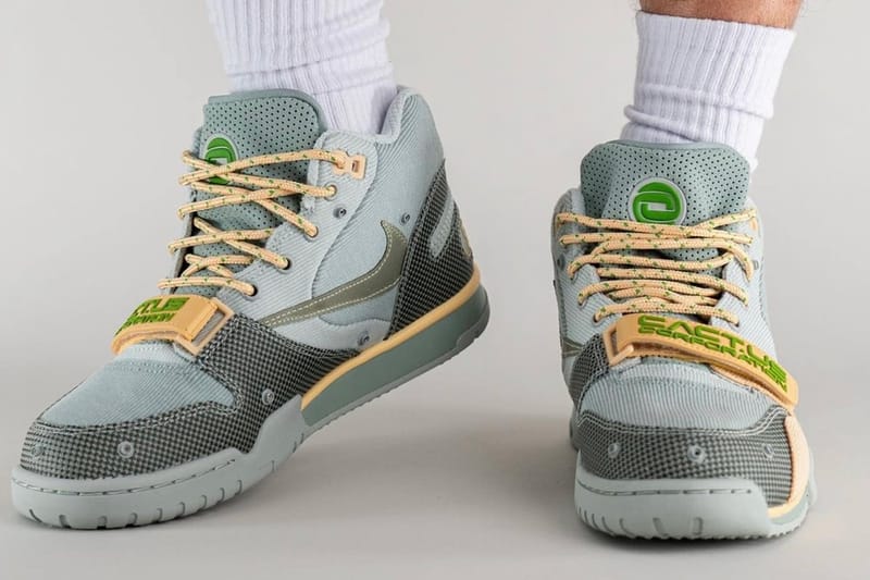 Travis Scott Nike Air Trainer Grey Haze On-Foot | Hypebae