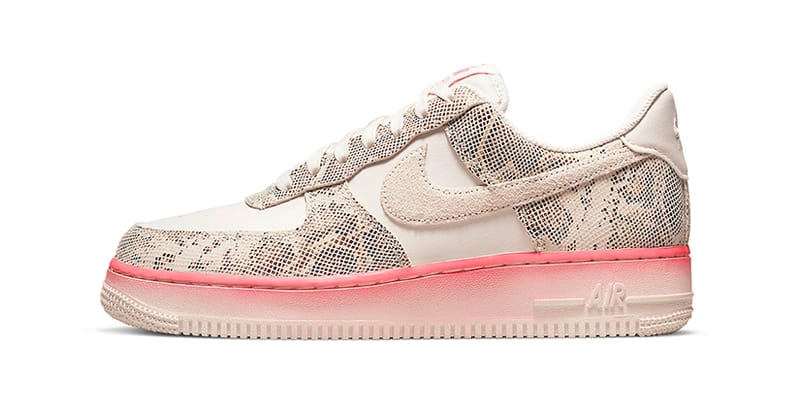 靴 Nike Air Force 1 Low Snakeskin Pink Nike Air Force 1 Low Pink “Snakeskin” Release | Hypebae
