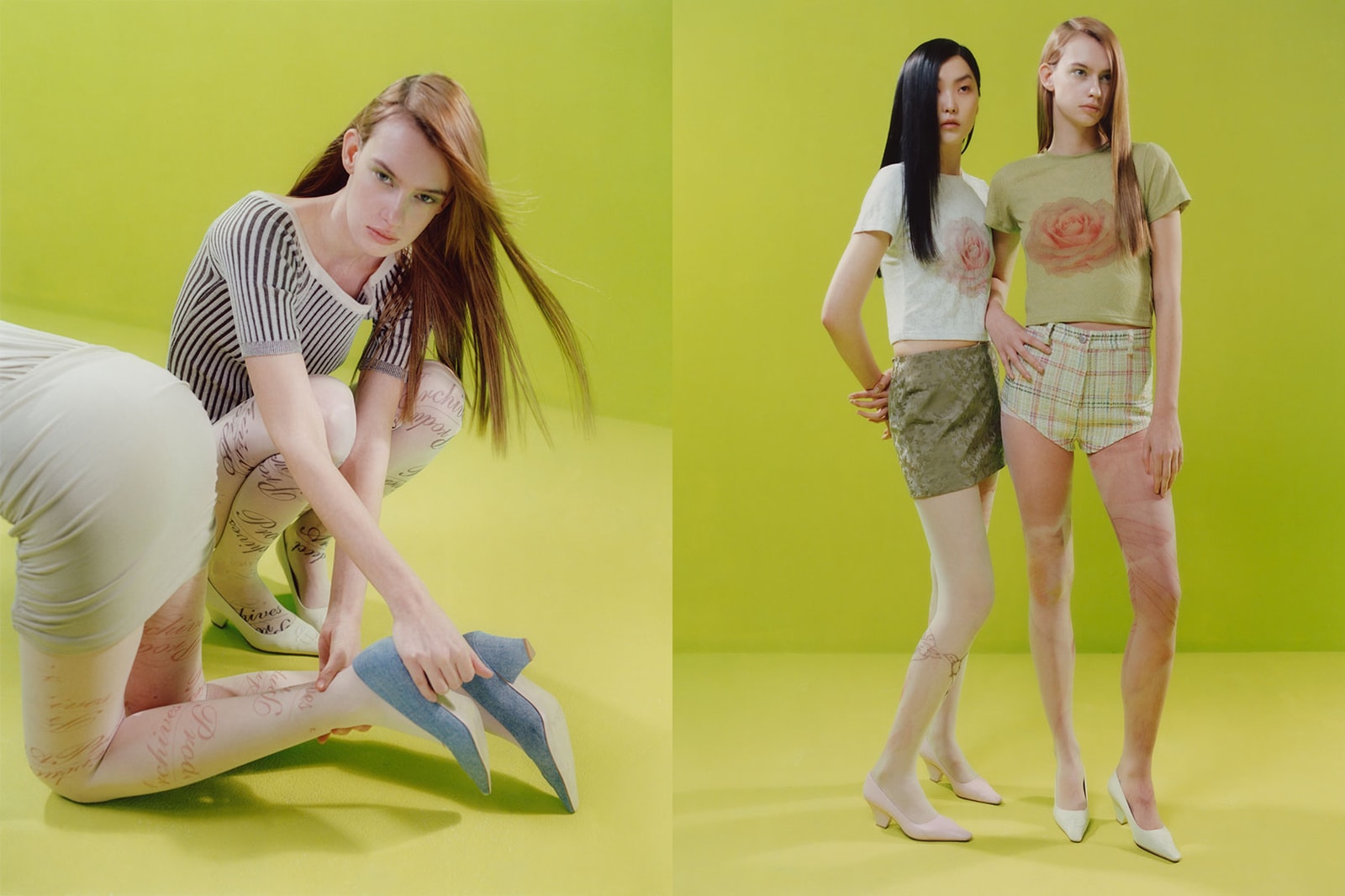 SS22 Fashion Trend: Colorful, Graphic Tights