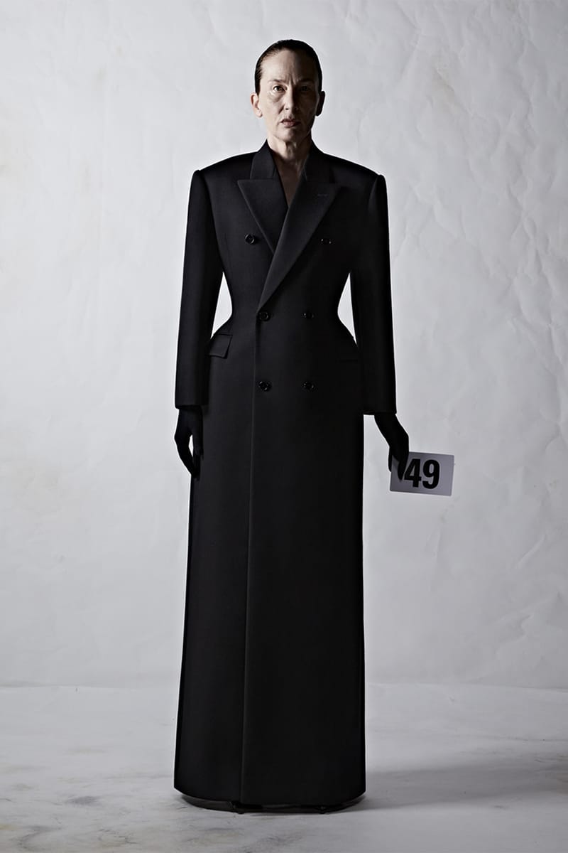 BALENCIAGA ブラック ダブルブレストコート 48 美品 ダブルブレスト BALENCIAGA(バレンシアガ) コートその他(メンズ