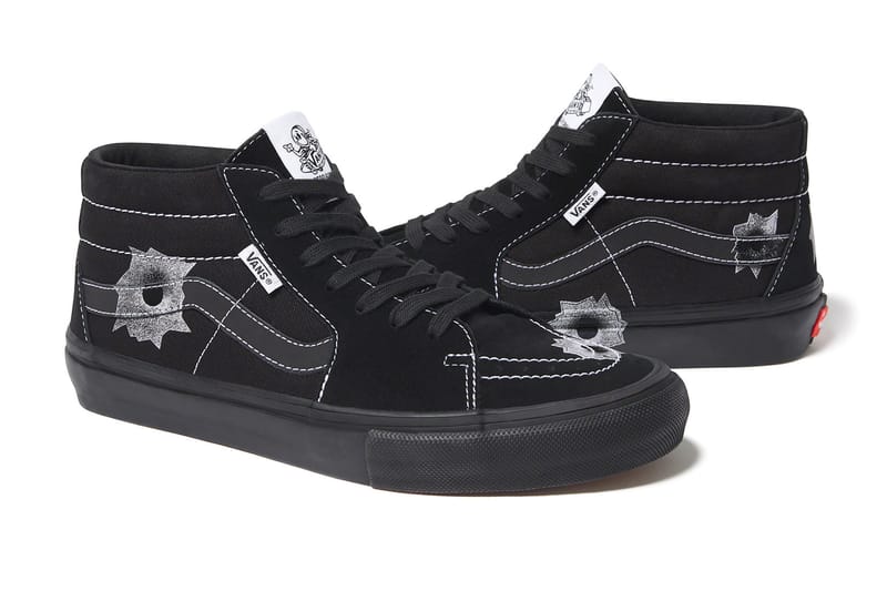 靴 Supreme Vans Nate Lowman Skate Mid 28.0 Supreme x Vans Skate Grosso Mid by Nate Lowman | Hypebae