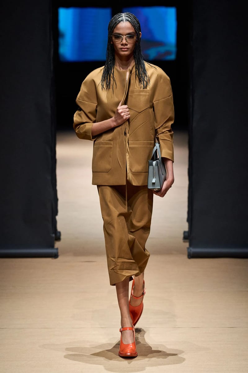 Prada SS23: Extra-Heavy Falsies, Slits, Skinny Pants | Hypebae