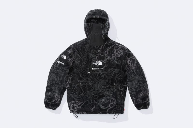 The North Face x Supreme ブラックフーディ Supreme The North Face Down Filled Zip Up Hooded Sweatshirt JAPAN