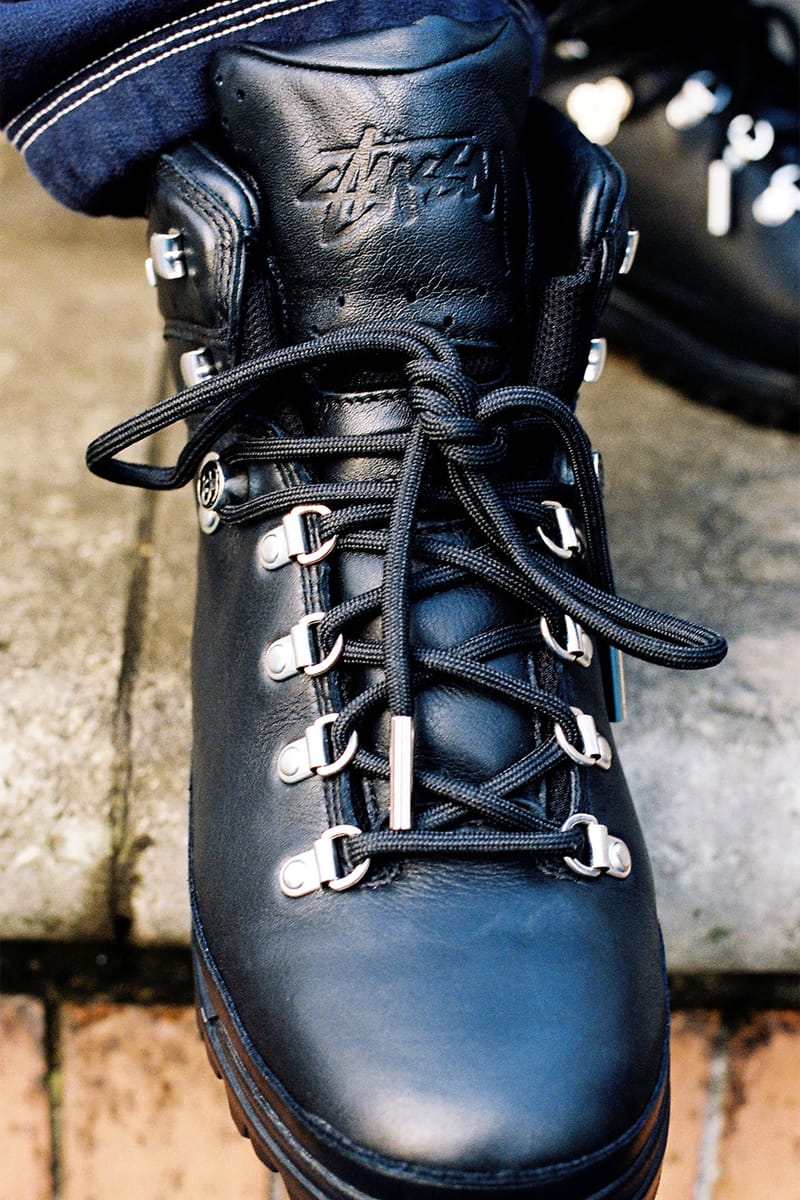 Timberland x Stüssy N°4 ブラックレザー ブーツ Stussy x Timberland World Hiker Boot Collaboration | Hypebae